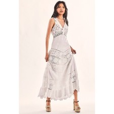 LoveShackFancy Maxi Dress in White RRP £585