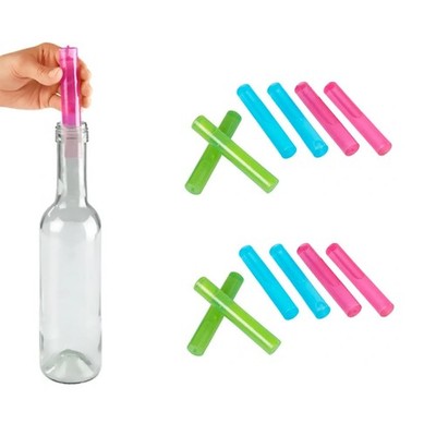 12er Set Kühlakku Stab 12 x 2 cm Wiederverwendbar Eis Sticks Eisstäbe Eissticks