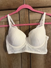 Pretty Ivory Auden Bra Size 36 C, NWOT, Longline Bra