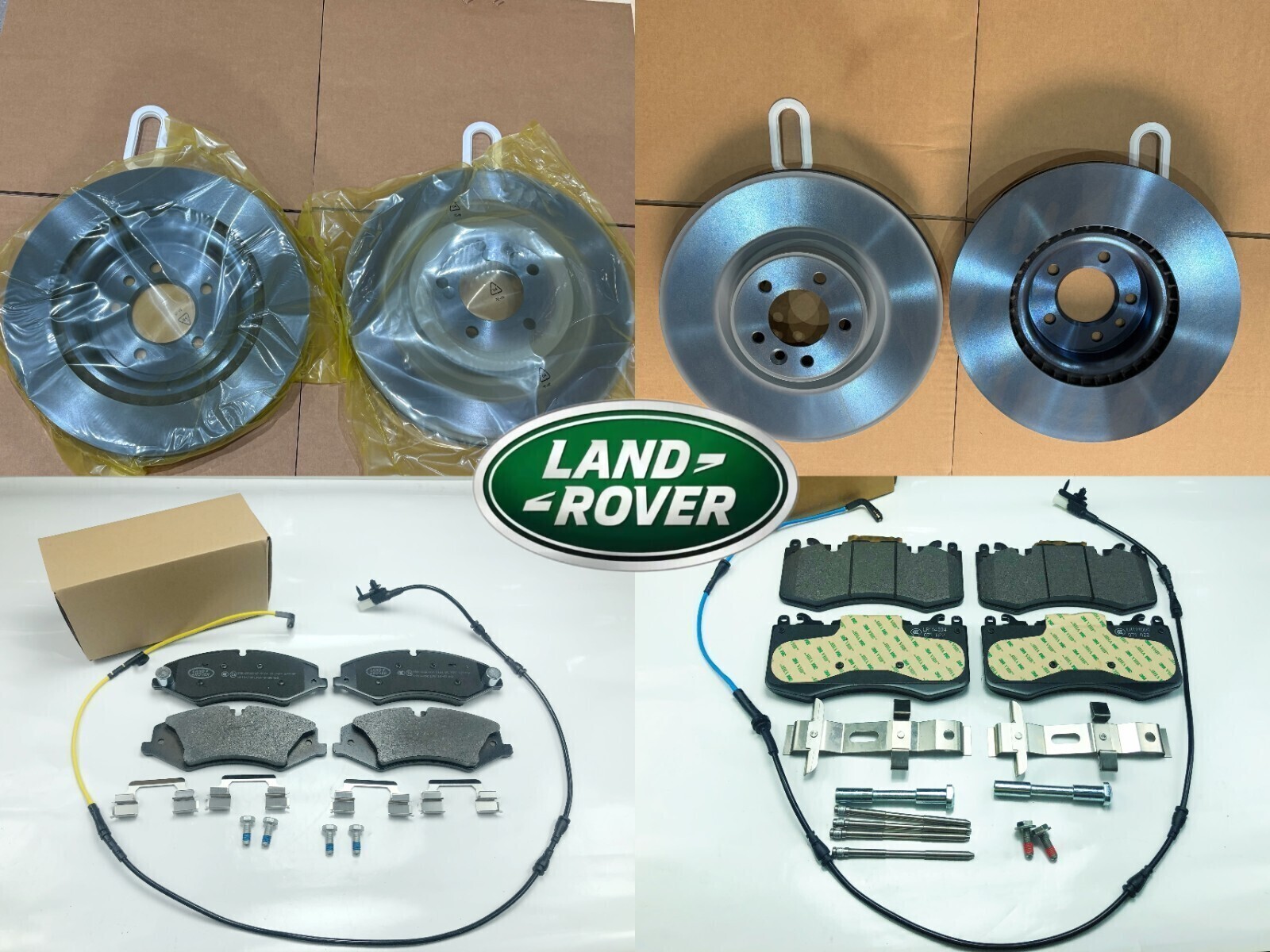 For 13-21 Range Rover W/  Supercharged Front and Rear Brake Rotors Pads OEM