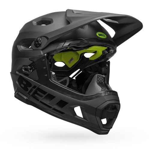 Casque Vélo BELL Super 2R – Avec Mentonnière Amovible, Taille SM, Noir, Neuf