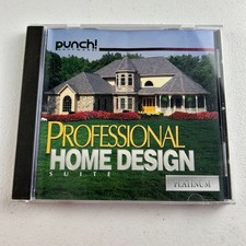 Punch Professional Home Design Suite Platinum Version PC CD-ROM 2001