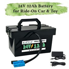 24V 12Ah Ride On Car  Toy Replacement Battery for Dynacraft Realtree UTV