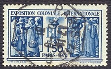TIMBRE OBLITERE N° 274   EXPOSITION COLONIALE PARIS 1931