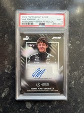 Kimi Antonelli Topps F1 Lights Out Black Auto...
