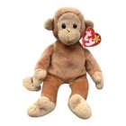 Vintage 1995 Retired Bongo With Tan Tail Beanie Baby Brown Monkey Plush Toy 4067