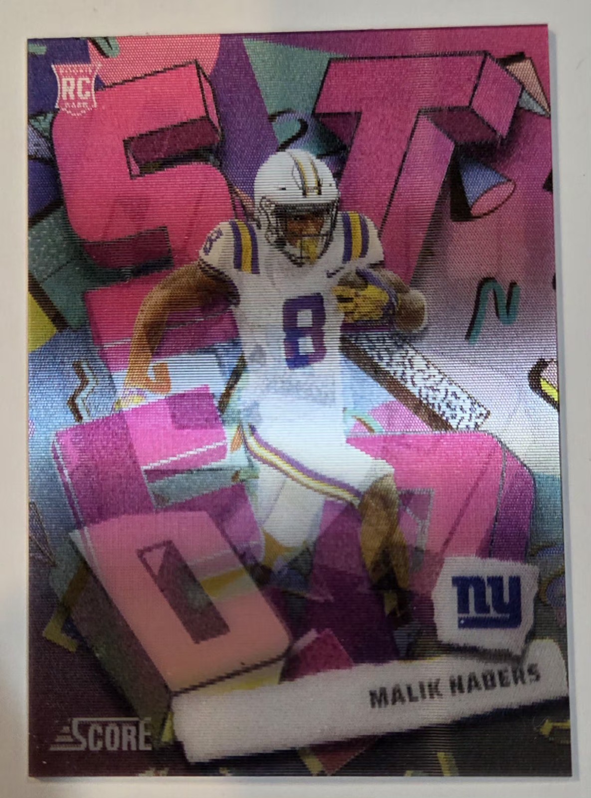 2024 Score Malik Nabers RC Rookie Step Ahead Case Hit SSP New York Giants LSU