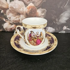 Vintage TIGER YEDI Made In Japan Porcelain Tea Cup And Saucer Set