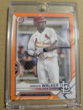 2021 Bowman - Prospects Jordan Walker #BP-146 Orange Border /25 (RC)