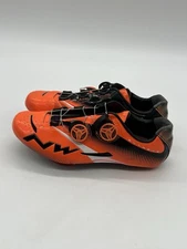 Northwave Extreme Tech Plus Men’s Sz 8 Orange Carbon Road Gravel Cycling Shoes.