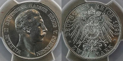 J102, 2 Mark, Preußen 1893 - PCGS MS65 - Bild 1 von 2