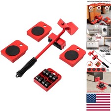 Ergonomic Heavy Duty Moving Set - Furniture Lifters with Rotating Rollers