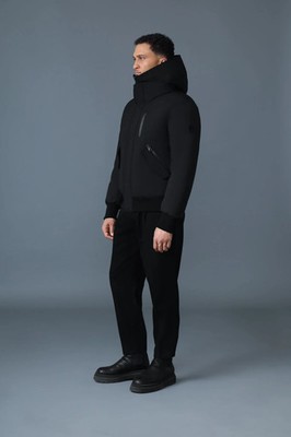 MACKAGE Men s Dixon NFN Water Repellent 2-in-1 Down Bomber Jacket Black