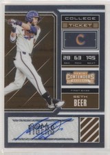 2018 Panini Elite Extra Edition College Ticket Signatures /99 Seth Beer Auto 0d4
