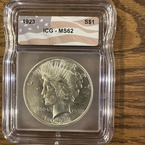 1922 ICG MS62 PEACE DOLLAR