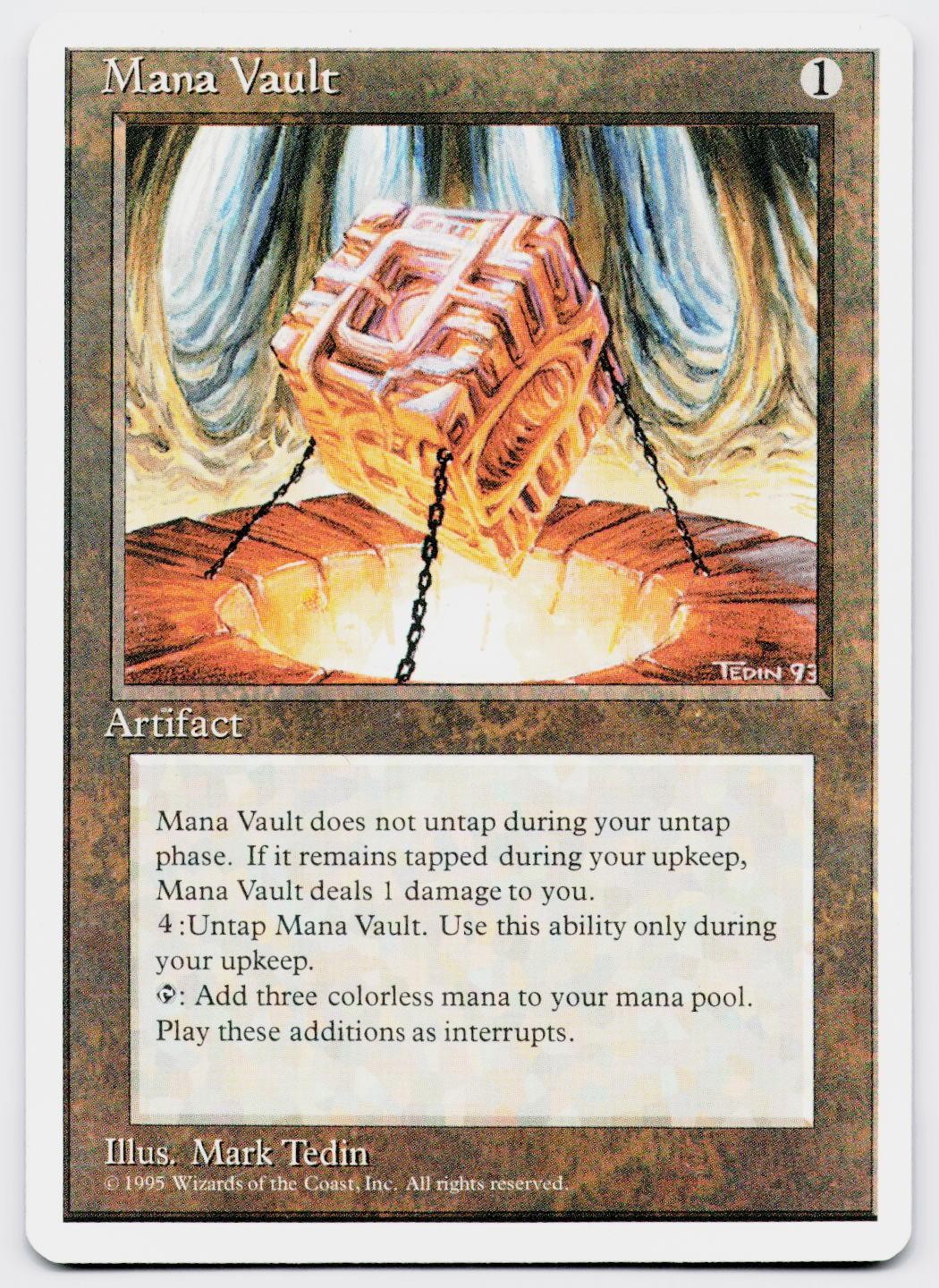 MANA VAULT R FOURTH EDITION 352 MAGIC: THE GATHERING NM/M