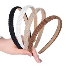 4 PCS Headbands Women Thin Knitted Fashion Non Slip Cute Solid Colors Hair