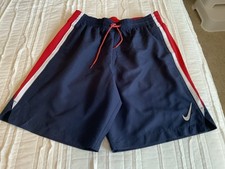 NIKE Boys/Youth Size Medium Swim Trunks Red  Blue NWT