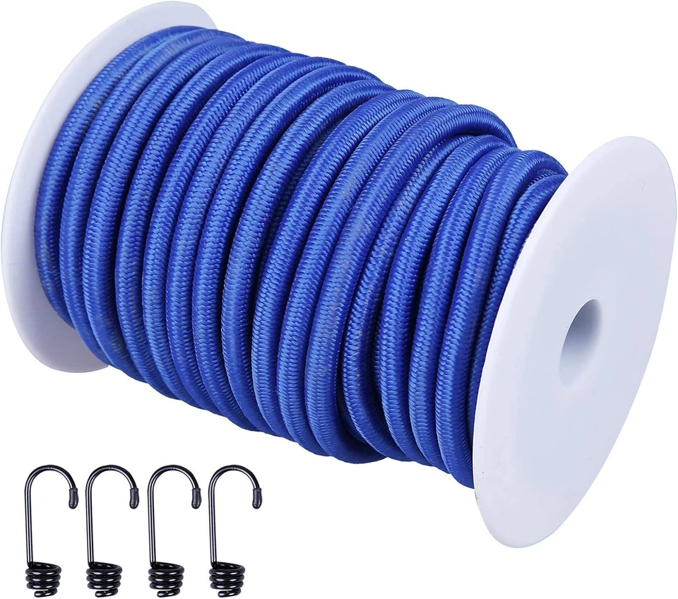 Cuerda elástica de grado marino de 1/4", 40 kg x 50 pies, con 4 M... Foto 2 de 4