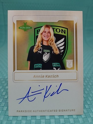 #ad 2025 Parkside NWSL Volume 2 Signat Series Annie Karich Boston Legacy FC $9.99