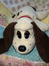 Vintage Galoob Pound Puppies 1997 Plush Dog Puppy White Spotted 15"