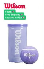 2 Pcs 1 CAN WILSON INTRIGUE PURPLE Tennis Balls, High Elastic Training Balls
