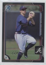 2015 Bowman Draft Chrome Asia Exclusive Black Refractor Braxton Davidson fm0