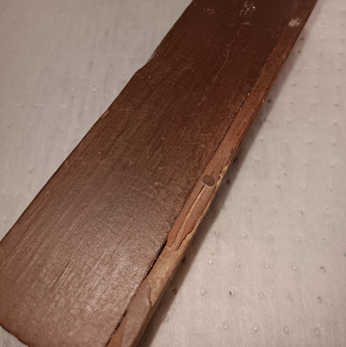 Antique Dovetailed Tray w Handles Red Paint Finish Farm Primitive