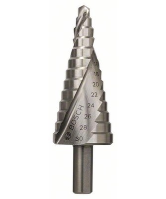 Bosch Stufenbohrer HSS, 6 - 30 mm, 10 mm, 93,5 mm, 14 Stufen 2608597520