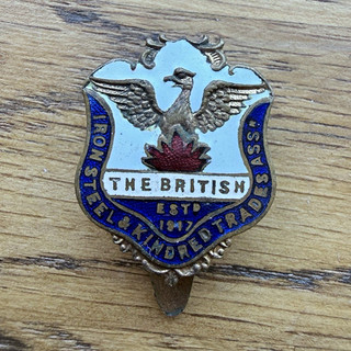 British Iron Steel & Kindred Trades Assn Enamel Badge Pin Trade Union
