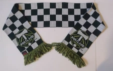 Portland Timbers Green And White Checkered Scarf .