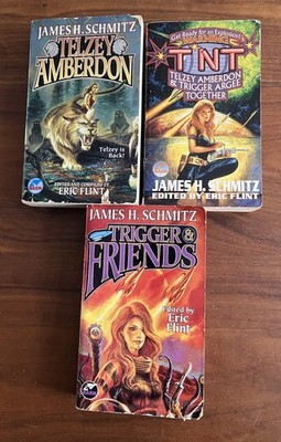 Telzey TnT Trigger Federation Hub 1-3 James H Schmitz 1st Printing PB Pls Read