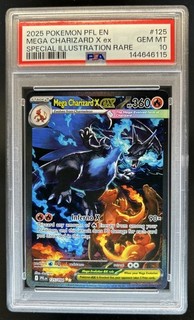 2025 Pokemon Mega Charizard X ex Special Illustration Rare #125/094 PSA 10