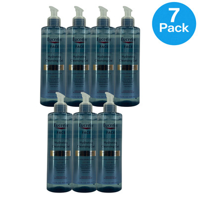 Eucerin Face Hydrating Cleansing Gel 13.5 oz 7 Pack New