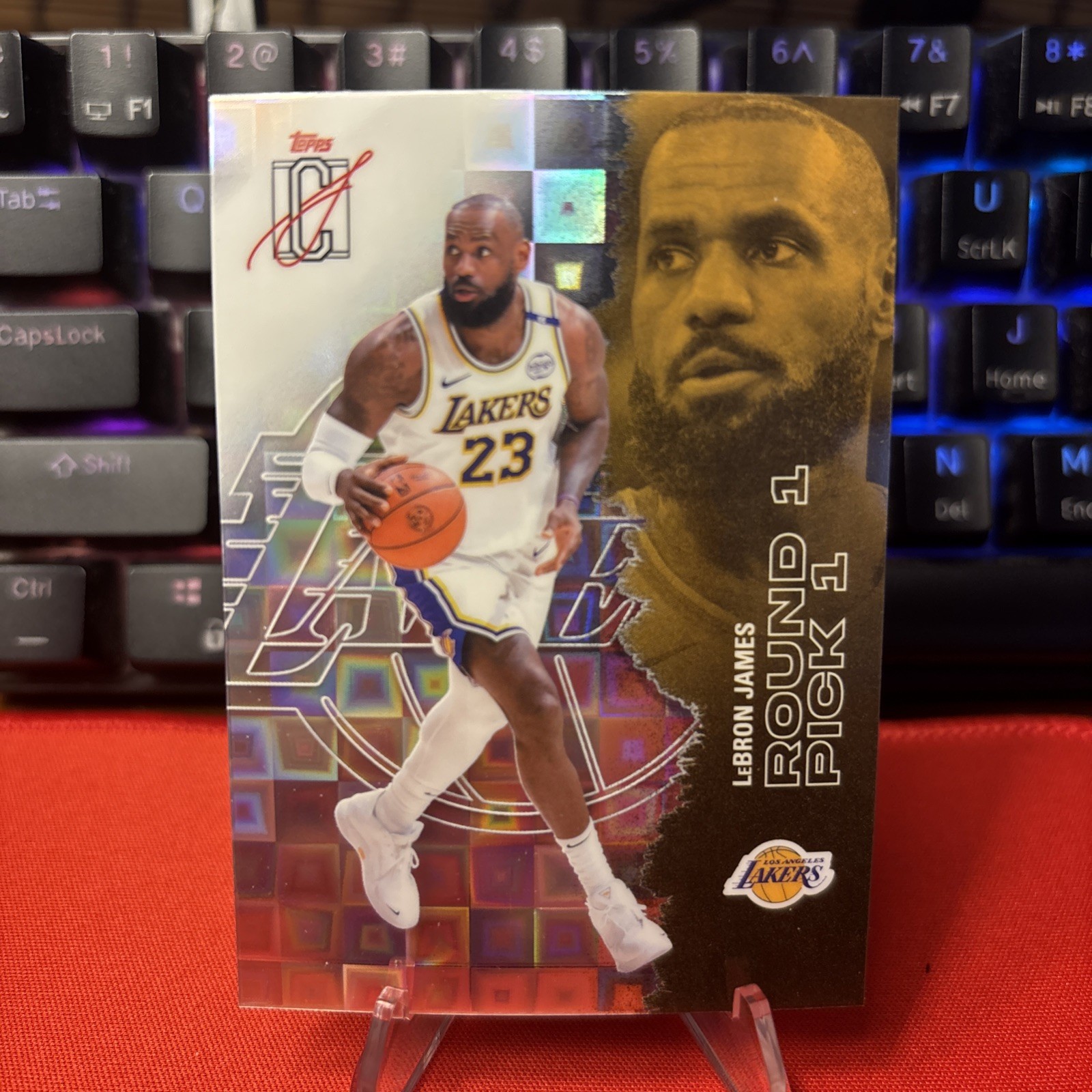 Topps LeBron James 2025-26 Signature Class Chrome Pandora Refractor #51 Lakers