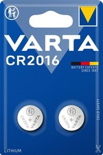 Pile ronde lithium CR2016 VARTA - blister de 2 - 6016101402