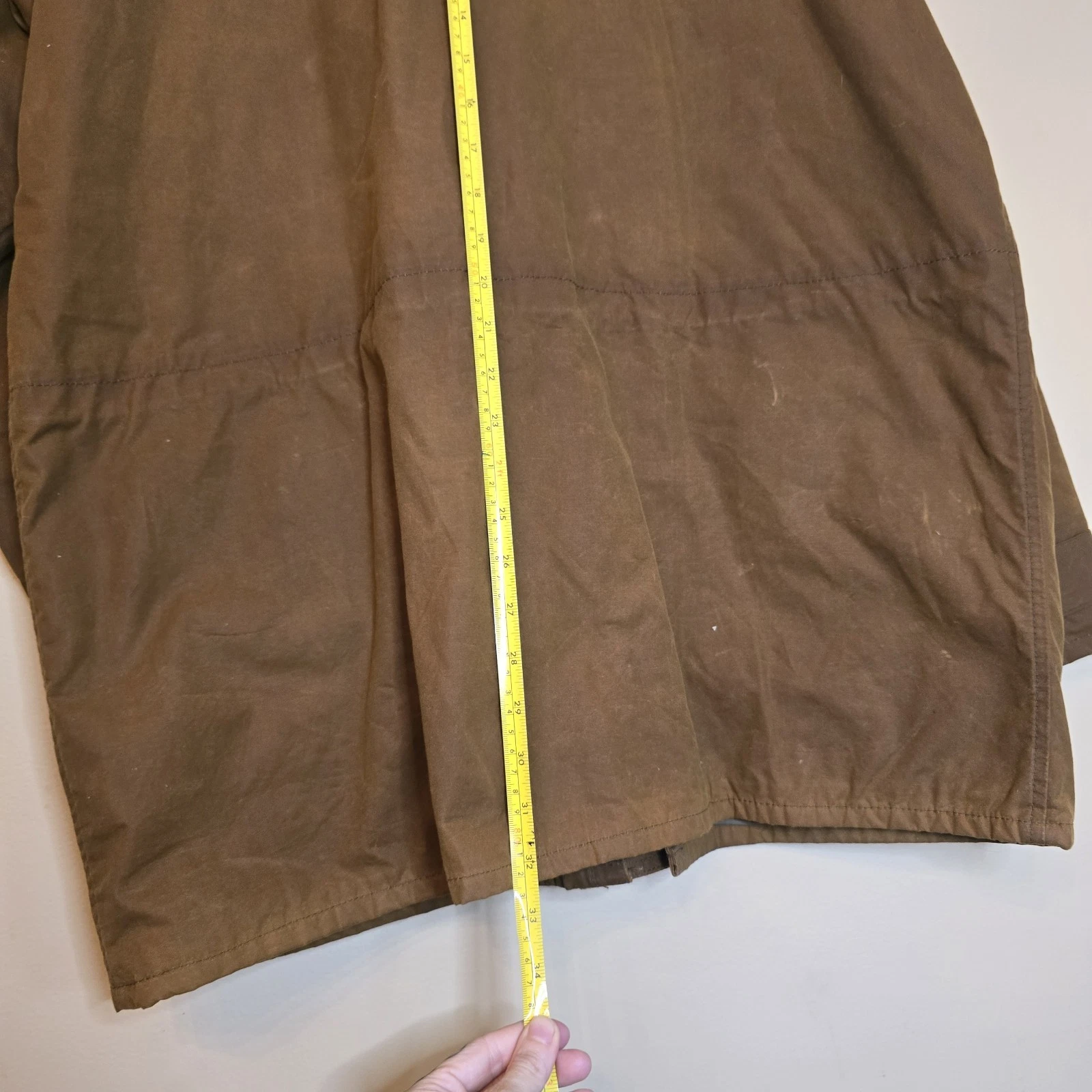 Vintage Filson Cover Cloth Mile Marker Coat XL Brown Waxed Jacket Made In USA - product detail image 16