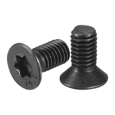 M5-0.8 x 10mm Flat Torx Head Machine Screws, 50Pcs Carbon Steel