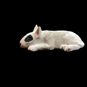 Lil Snoozer Sleeping Bull Terrier Dog 1987 Sandicast Handcrafted Figurine SBrue
