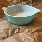 Vintage Turquoise Pyrex Amish Butterprint 1 PT Cassarole Dish