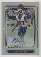 2019 Panini Legacy Premium Edition Penmanship Prizm Marcus Peters #60 Auto 3n5