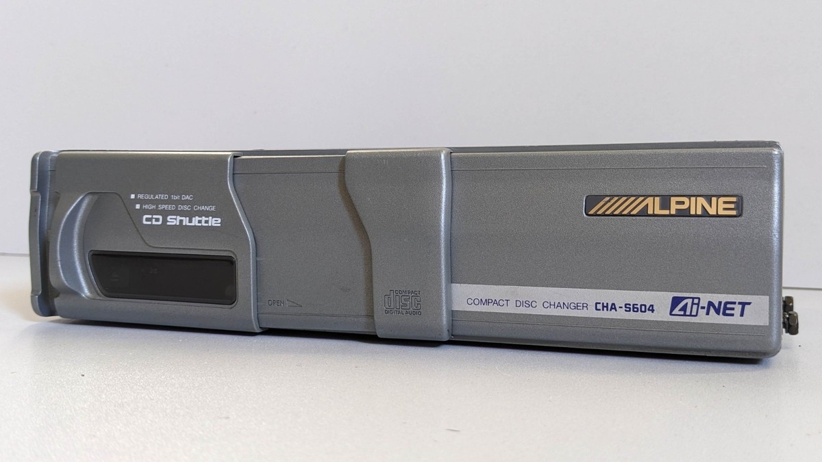 Alpine 6 Disc CD Changer CHA-S604 Ai-Net 1 Bit DAC With Cartridge