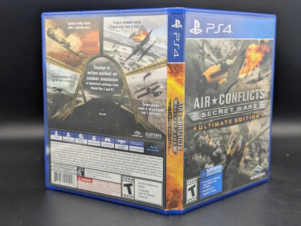 Air Conflicts Secret Wars ( Sony PlayStation 4 PS4 ) Mint Disc - Pristine - Image 3 of 4