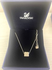 Swarovski Cube Dice Necklace with Box Used Condition