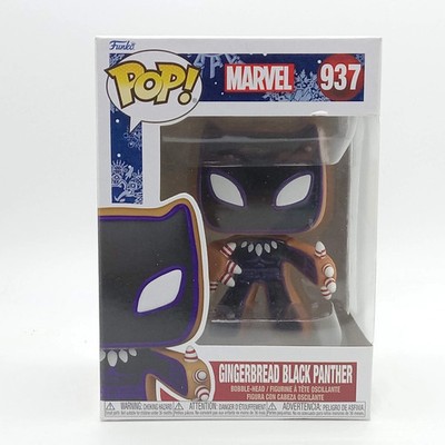 Funko Pop Gingerbread Black Panther 937 Marvel Holiday New in Box