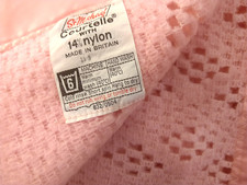 Vintage Pink St Michael’s Cellular Blanket - 92" x 92" - Camper VGC Cottagecore