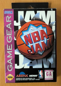COMPLETE NBA Jam SEGA GAME GEAR Basketball CIB Manual GAMEGEAR Hang Tab TESTED
