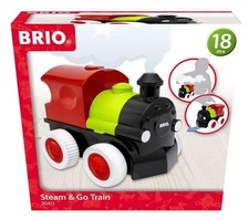 BRIO Push  Go Battery Powered Steaming Toy Train for Toddlers Age 18 Months Up