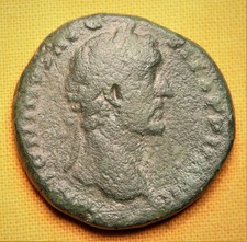 Ancient Roman Antonius Pius Sestertius