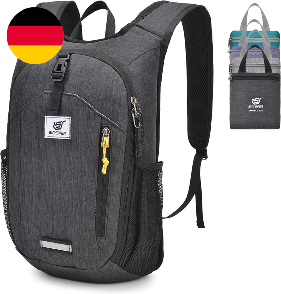 Skysper 10L Faltbarer Rucksack Wanderrucksack Klein Tagesrucksack Daypack Reiser-image